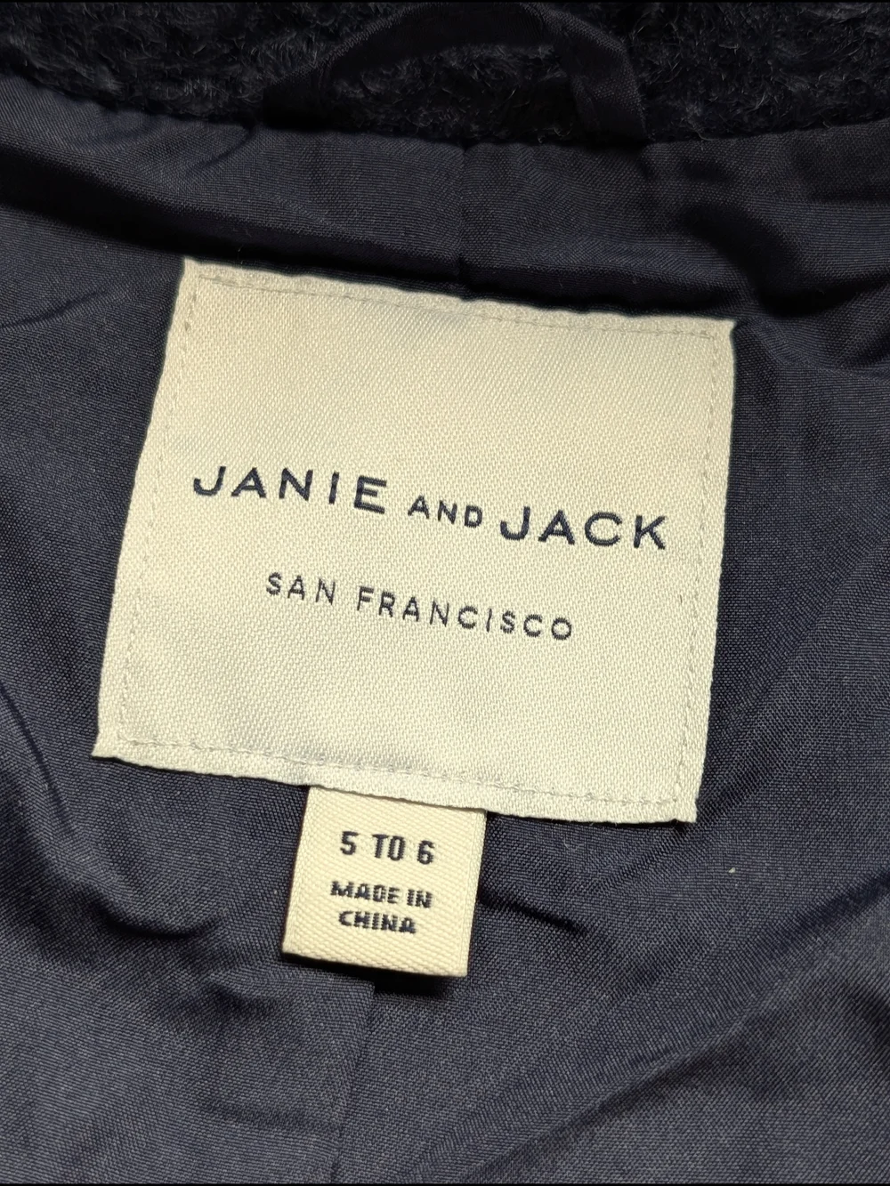 Janie and Jack Girl's Cozy Textured Button-Up Bouclé Winter Coat in Dusty Blue